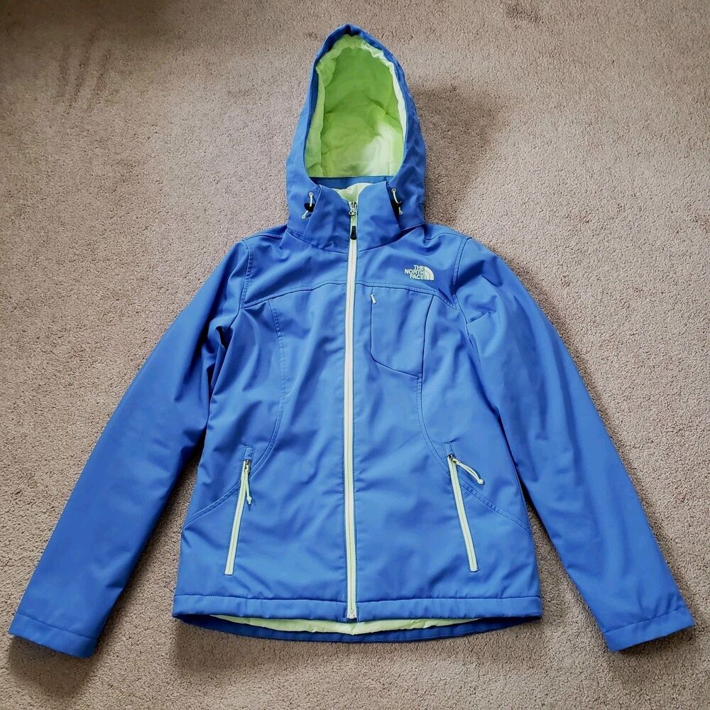 The North Face Apex Elevation Jacket Primaloft Hooded Quilted Lined Blue/Green S